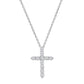 Graceful 0.25 CT Round Diamond Cross Pendant – Ideal for Women and Girls