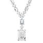 925 Sterling Silver Blue Quartz, White Topaz Necklace