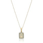 10k Multi Gemstone Option & Diamond Diana Pendant Necklace, 18"