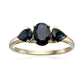 10Kt Gold Multi Gemstone Option 3-Stone Ring