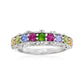 925 Sterling Silver Chrome Diopside Band Rings