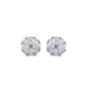 Sophisticated 1/4 Carat Round-Cut Diamond Stud Earrings – Sterling Silver, Ideal for Her