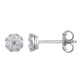 Sophisticated 1/4 Carat Round-Cut Diamond Stud Earrings – Sterling Silver, Ideal for Her