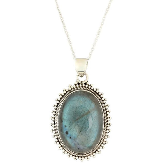 Sterling Silver 925 Labradorite Pendant