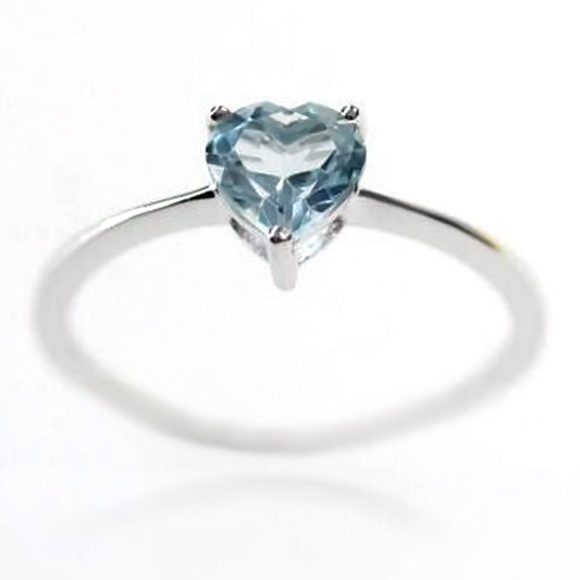 925 Sterling Silver Sky Blue Topaz Ring