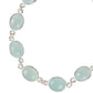 Sterling Silver 925 Aqua Chalcedony Bracelets