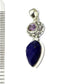 Sterling Silver Lapis Lazuli & Amethyst Gemstone Pendant For Women's And Girls