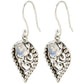 925 Sterling Silver Rainbow Moonstone Dangle And Drop Earrings