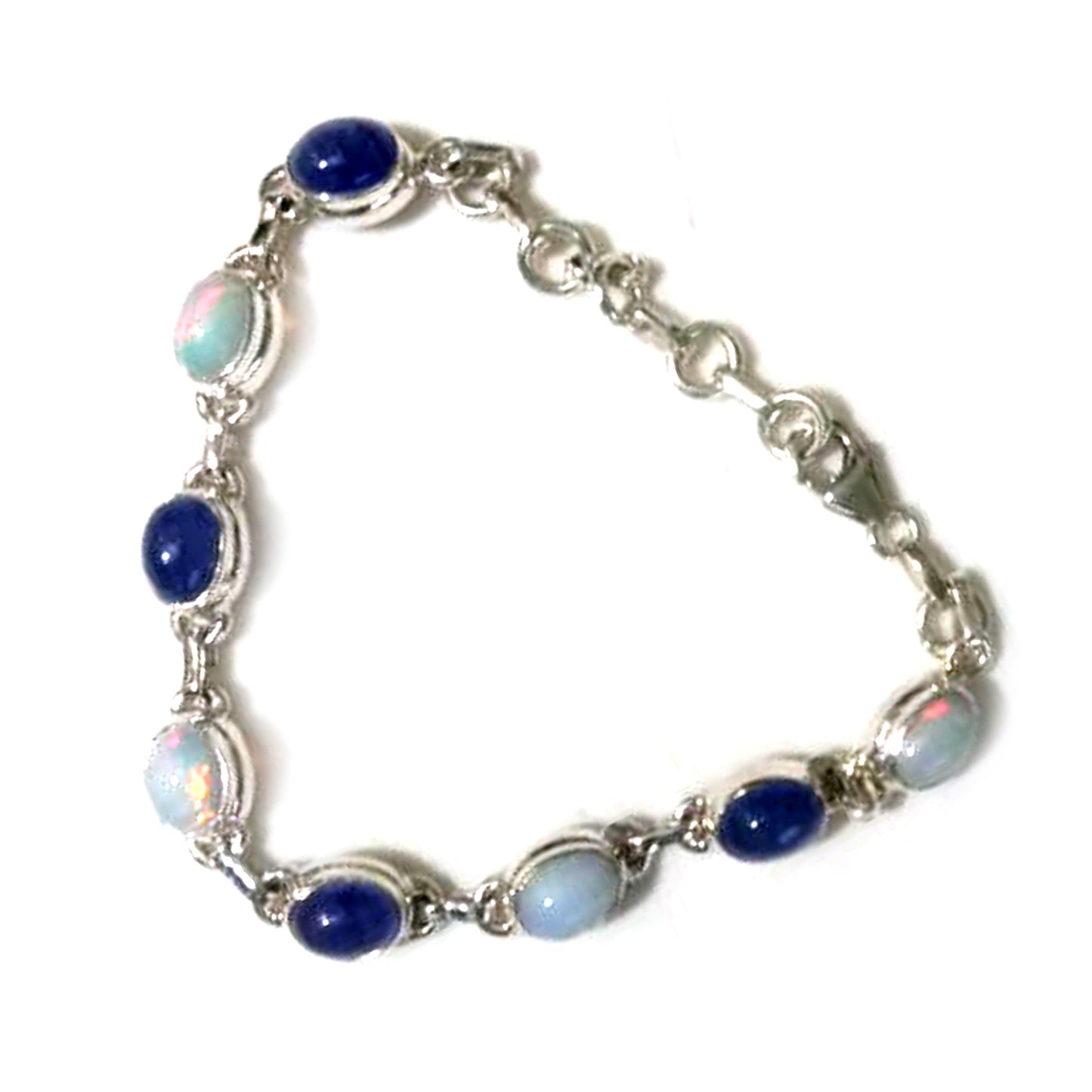 925 Sterling Silver Tanzanite Gemstone Gemstone Bracelet