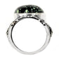 925 Sterling Silver Black New Lander Gemstone Solitaire Ring