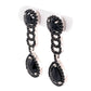 925 Sterling Silver Black Spinel Dangle Earrings