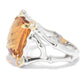 925 Sterling Silver Natural Honey Citrine 5-Stone Ring