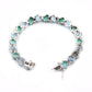 925 Sterling Silver Campitos Turquoise, Swiss Blue Topaz Gemstone Bracelets