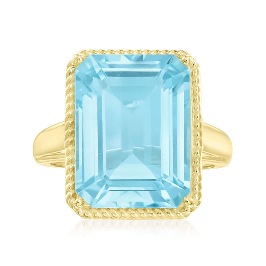 Sky Blue Topaz Gemstone Ring, 925 Sterling Silver Ring, Engagement Ring, Birthstone Ring-Gemstone Jewelry Anniversary Gift-Gift For Her