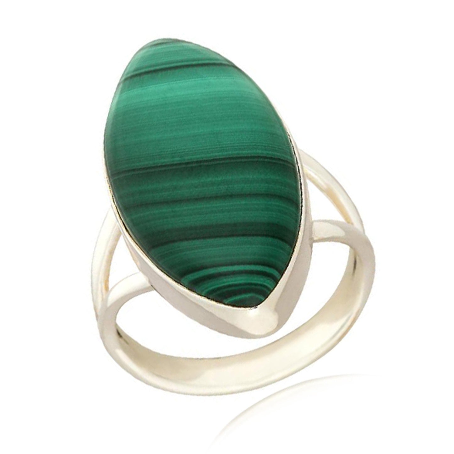 Natural Malachite Gemstone Ring 925 Sterling Silver Ring Boho And Hippie Ring For Women Solitaire Ring Fine Jewelry Gift For Her
