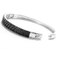 925 Sterling Silver Black Spinel Gemstone Bangle