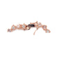 14K Rose Gold Over Sterling Silver 3.7Ctw Morganite Tennis Bracelet 7.25"L