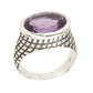 925 Sterling Silver Brazilian Amethyst Solitaire Rings