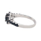 925 Sterling Silver Black Spinel Gemstone Ring