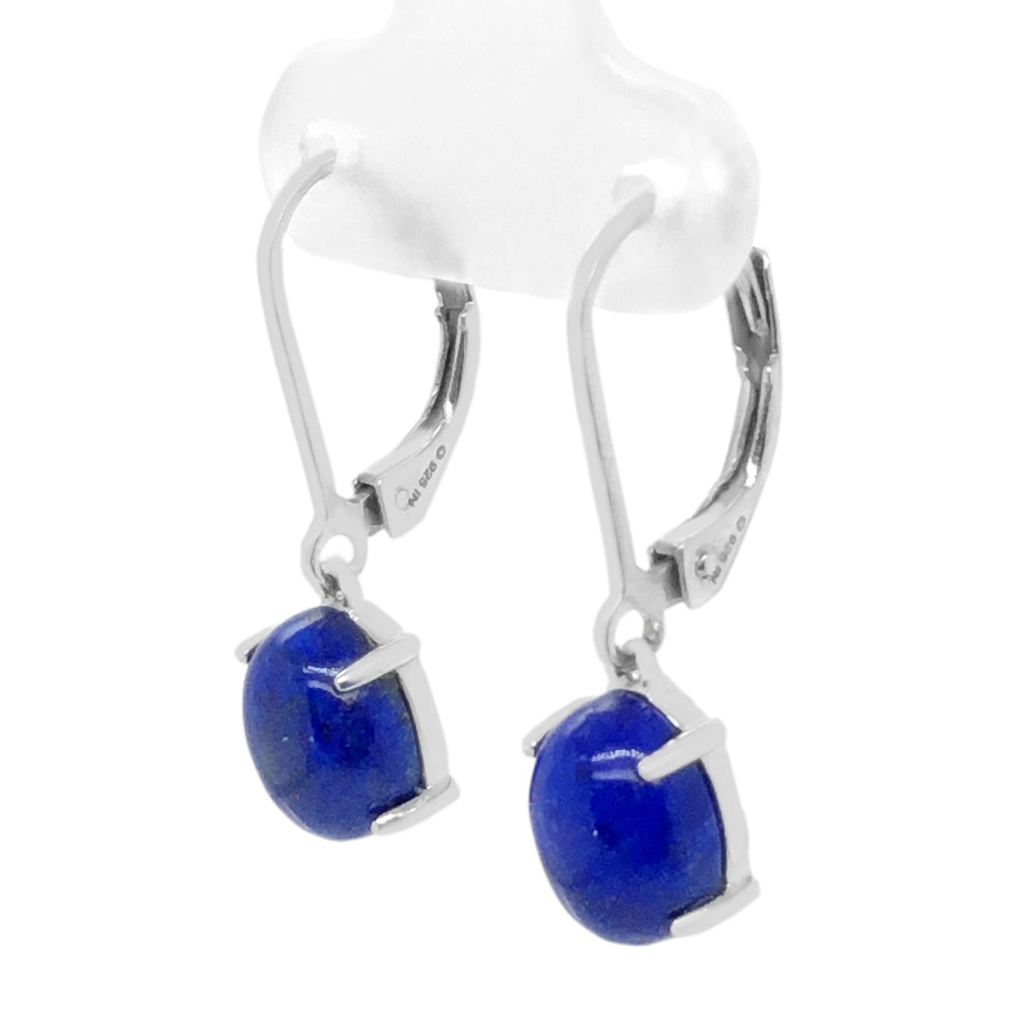 Natural Lapis Lazuli Gemstone Earrings, 925 Sterling Silver Dangle And Drop Earrings, Everyday Jewelry, Gift