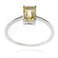 925 Sterling Silver Citrine Gemstone Solitaire Ring