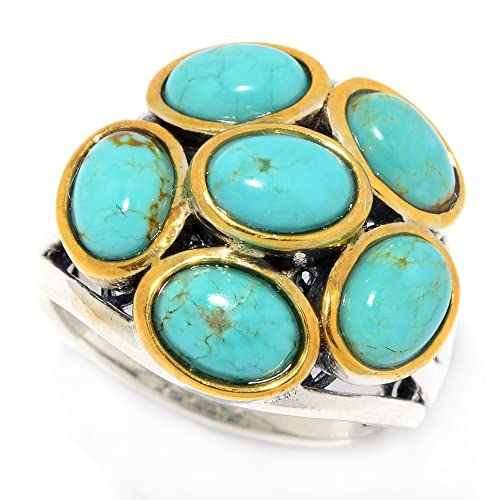925 Sterling Silver Mine#8 Turquoise Ring