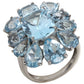 925 Sterling Silver Sky Blue Topaz Gemstone Classic Rings