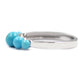 Sterling Silver Sleeping Beauty Turquoise Gemstone Band Rings