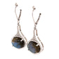 Sterling Silver 925 Labradorite Dangle Earrings