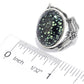 925 Sterling Silver Black New Lander Gemstone Solitaire Ring