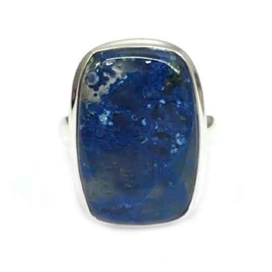925 Sterling Silver Shattuckite Classic Ring - Pinctore