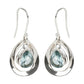 925 Sterling Silver Sky Blue Topaz Dangle Earring - Pinctore