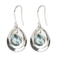 925 Sterling Silver Sky Blue Topaz Dangle Earring - Pinctore