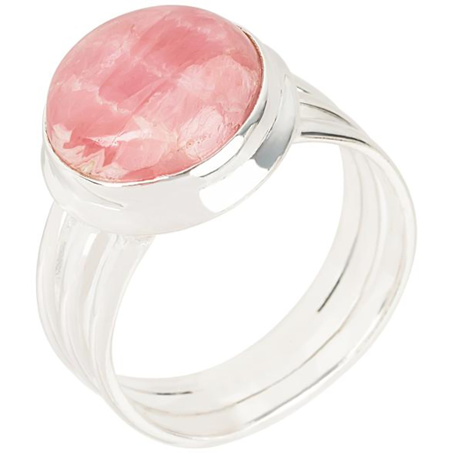 Sterling Silver 925 Rhodochrosite Ring - Pinctore