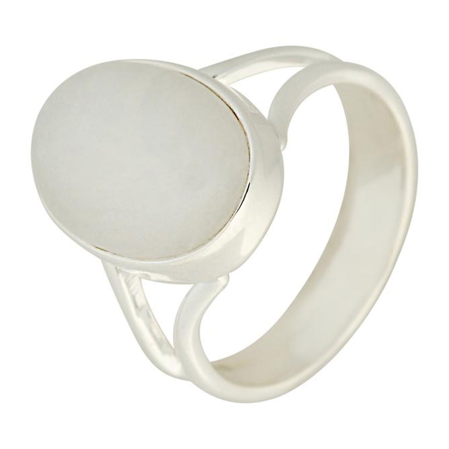 Sterling Silver 925 Rainbow Moonstone Ring - Pinctore