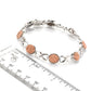Sterling Silver 13.34ct TW Drusy 'X and O' Link Bracelet - Pinctore