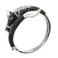 925 Sterling Silver Black Spinel,Crystal,White Topaz Bracelet - Pinctore