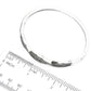 Rhodium Plated Sterling Silver 1.62ct TGW Spinel Concave Twisted Bangle - Pinctore