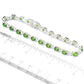 Pinctore Sterling Silver 92ctw Chrome Diopside Tennis Bracelet