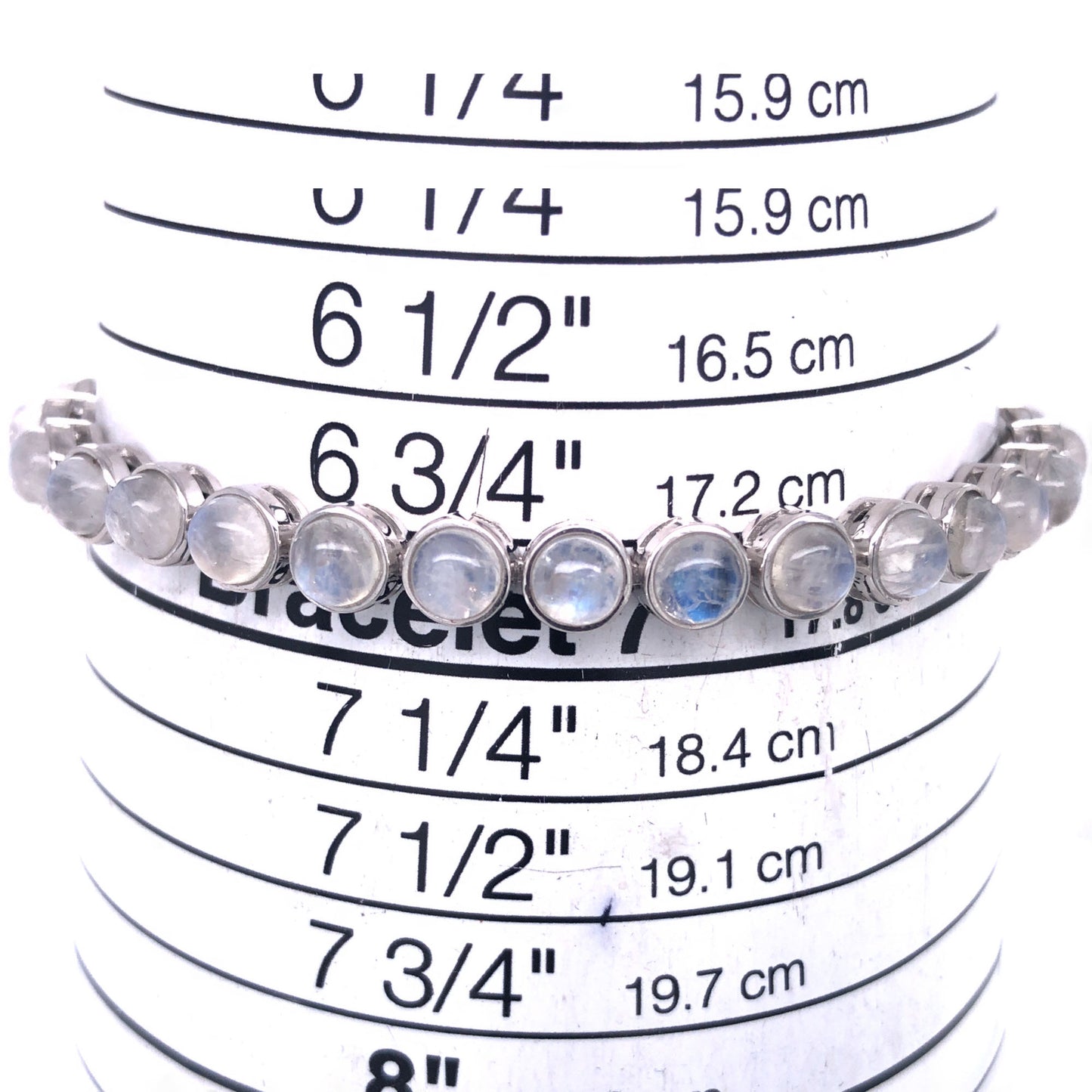 925 Sterling Silver Rainbow Moonstone Bracelet - Pinctore