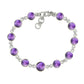 925 Sterling Silver African Amethyst Bracelet - Pinctore