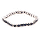 925 Sterling Silver Diffusion Blue Sapphire Bracelet - Pinctore