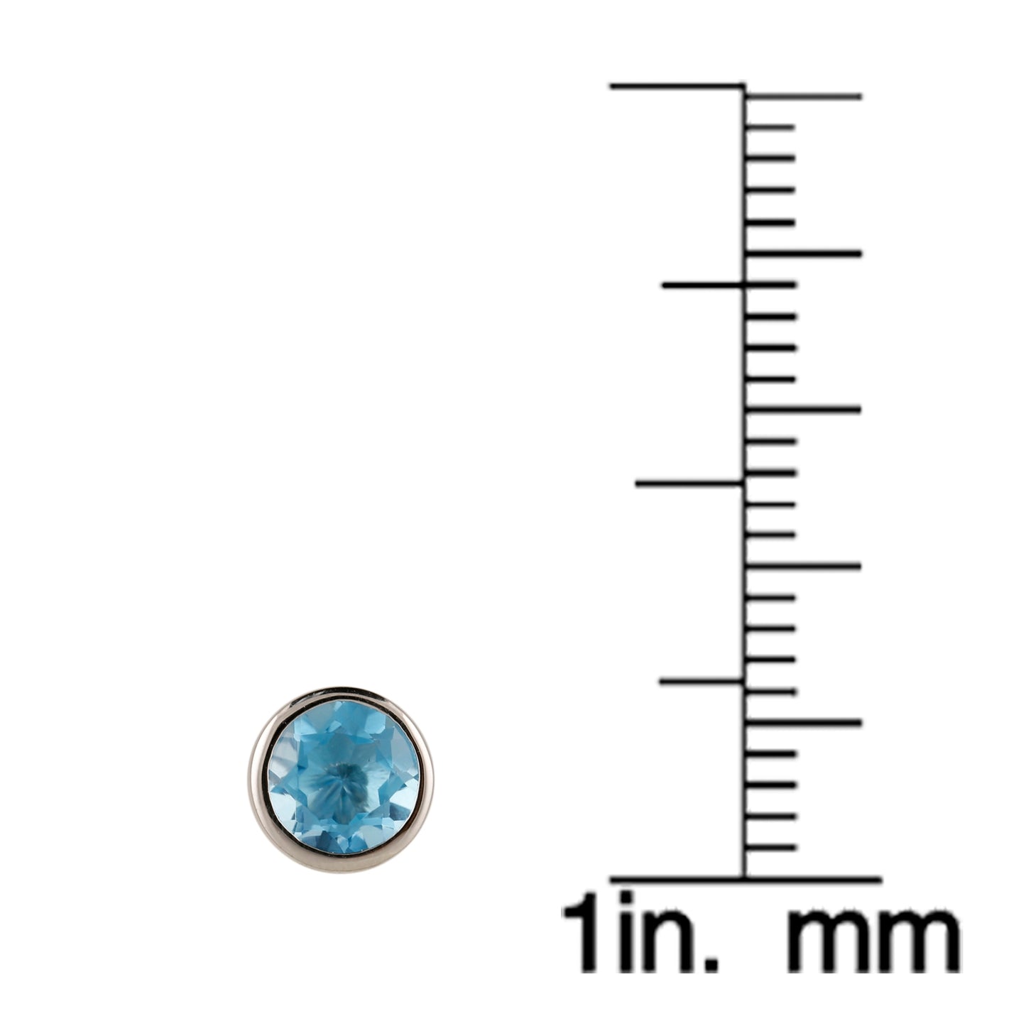 Pinctore Sterling Silver 3.41ctw Swiss Blue Topaz Stud Earrings