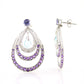 Pinctore Sterling Silver 5.02ctw Sky Blue Topaz Drop & Dangle Earring 1.50'L