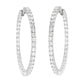 925 Sterling Silver White Natural Zircon Earring - Pinctore