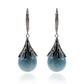 925 Sterling Silver Milky Aquamarine,  Blue Sapphire,  White Natural Zircon Earring - Pinctore