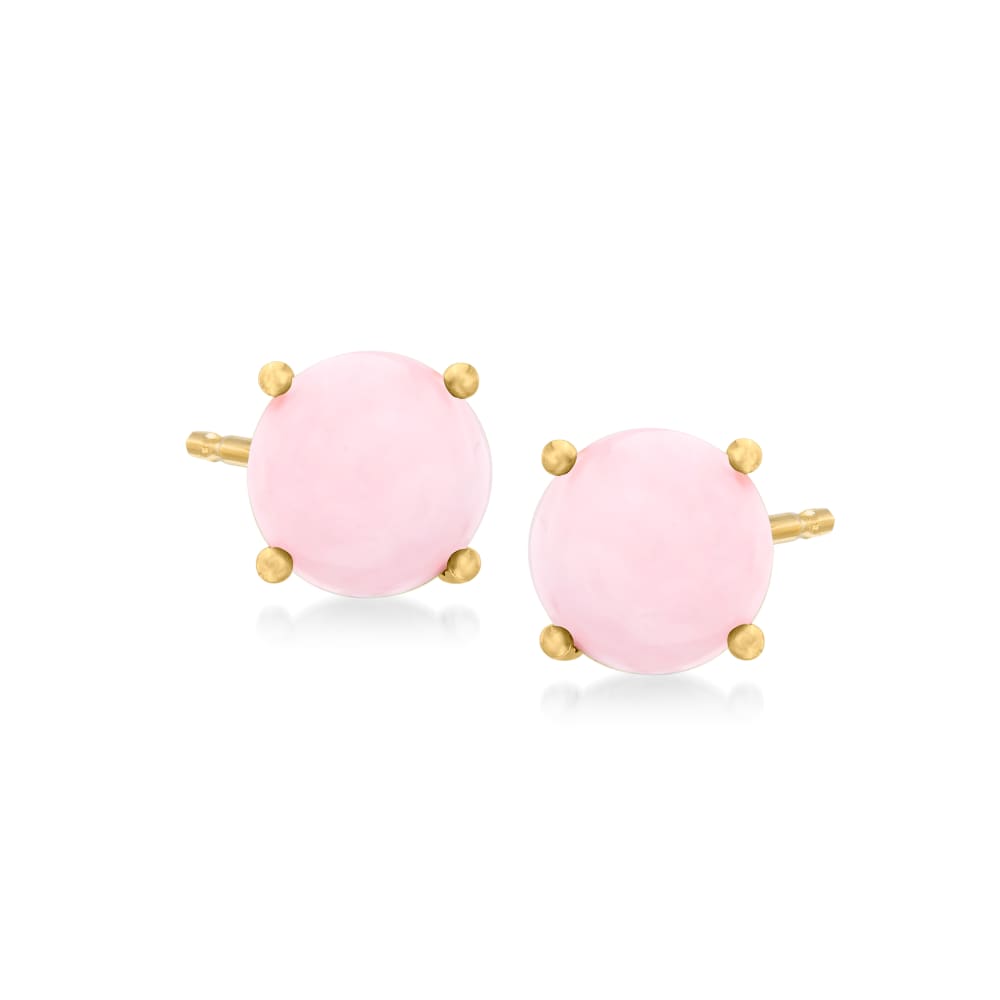 925 Sterling Silver Pink Opal Earring - Pinctore