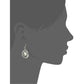 Sterling Silver Green Amethyst Dangle Earrings - pinctore