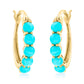 925 Sterling Silver Sleeping Beauty Turquoise Earring - Pinctore