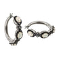 925 Sterling Silver Ethiopian Opal, Black Spinel Earring - Pinctore